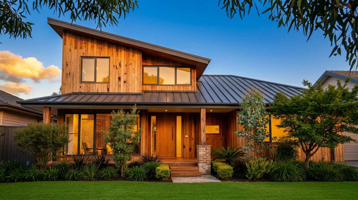 Modern Australian timber-clad house exterior